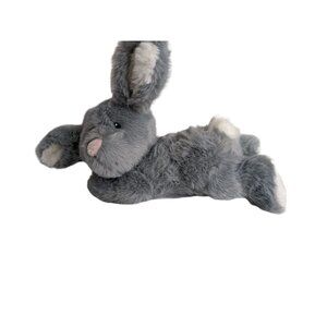 little Miracles Costco  Gray plush bunny stuffed animal  15"
